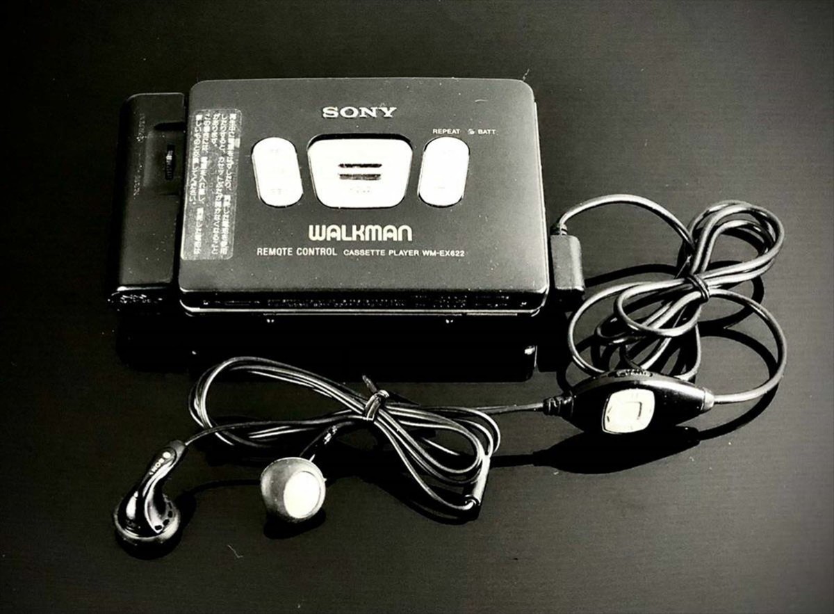 Used WM-EX622 SONY Cassette Player Walkman Black Operation Used WM-EX622 SONY Cassette Player Walkman Black Operation
