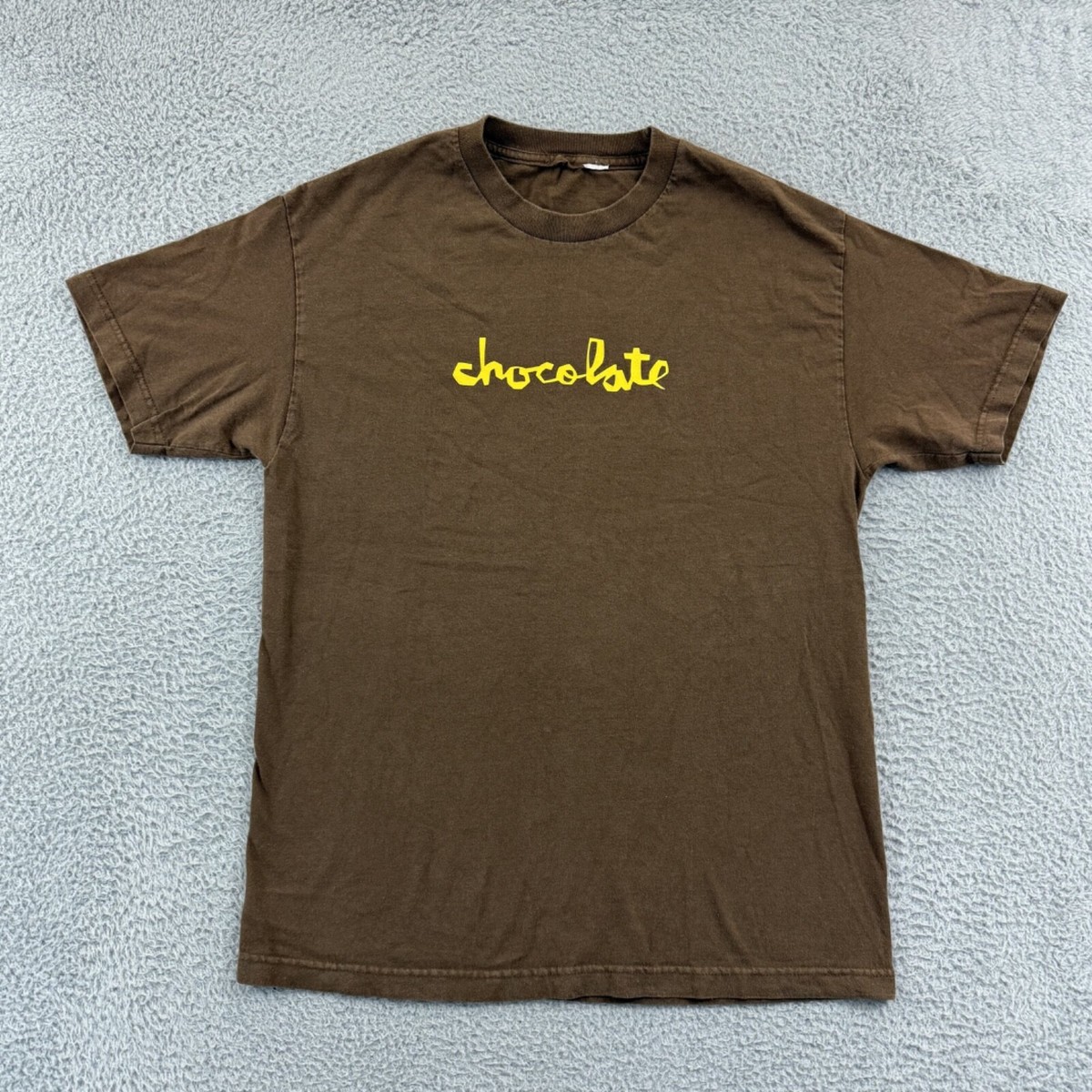 Vintage Chocolate Skateboards Shirt Mens Large Brown Yoo-Hoo 90s