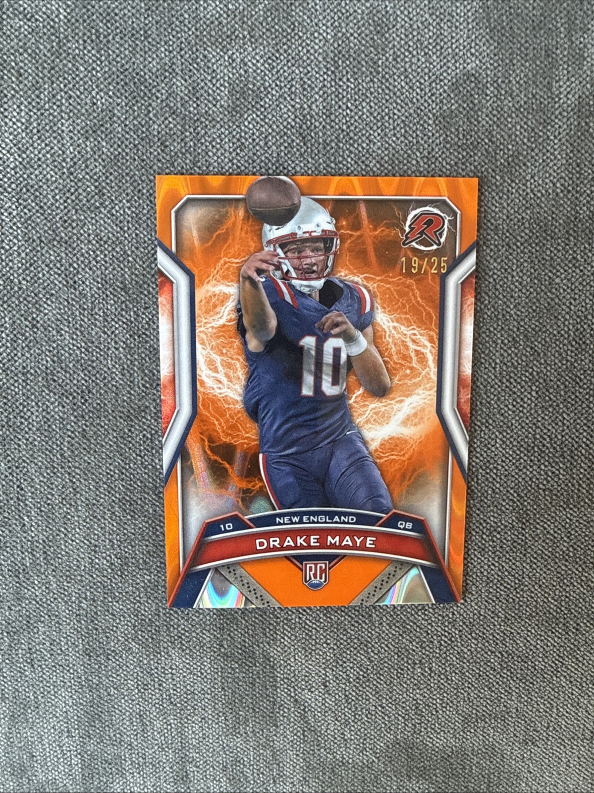 2024 Topps Resurgence - Rookies Drake Maye #164 Orange Refractor 19/25