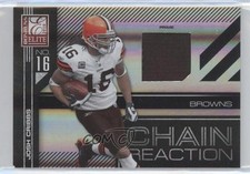 2010 Donruss Elite Chain Reaction Jerseys Prime 35/50 Josh Cribbs #2 0a1