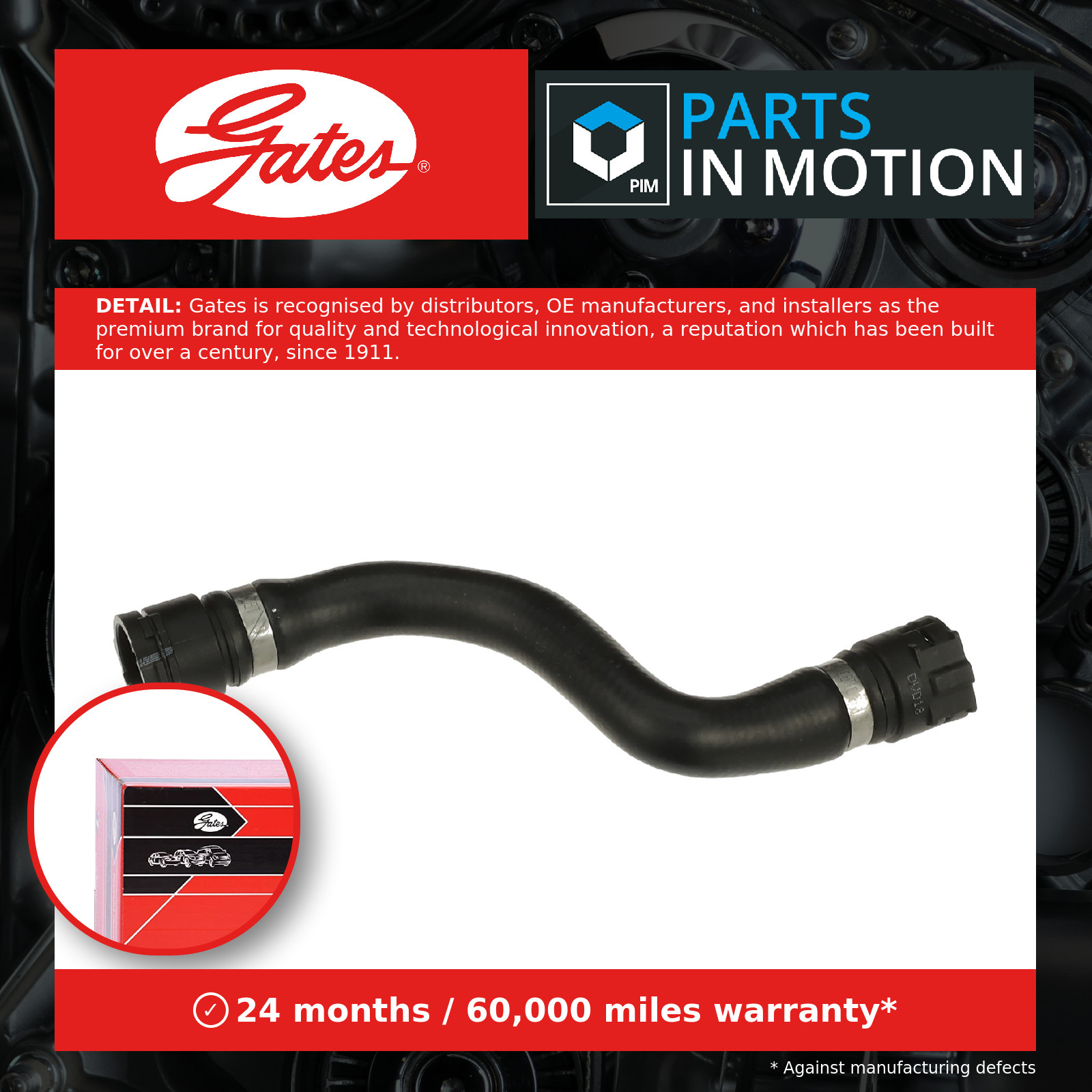 2x ✅Fits GATES 02-1777 CURVED HOSE 02-1777 ⭐UK Seller⭐ - Image 12