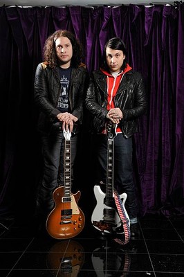 Portrait of Ray Toro Frank Iero guitarists of hard rock group My C- Old Photo