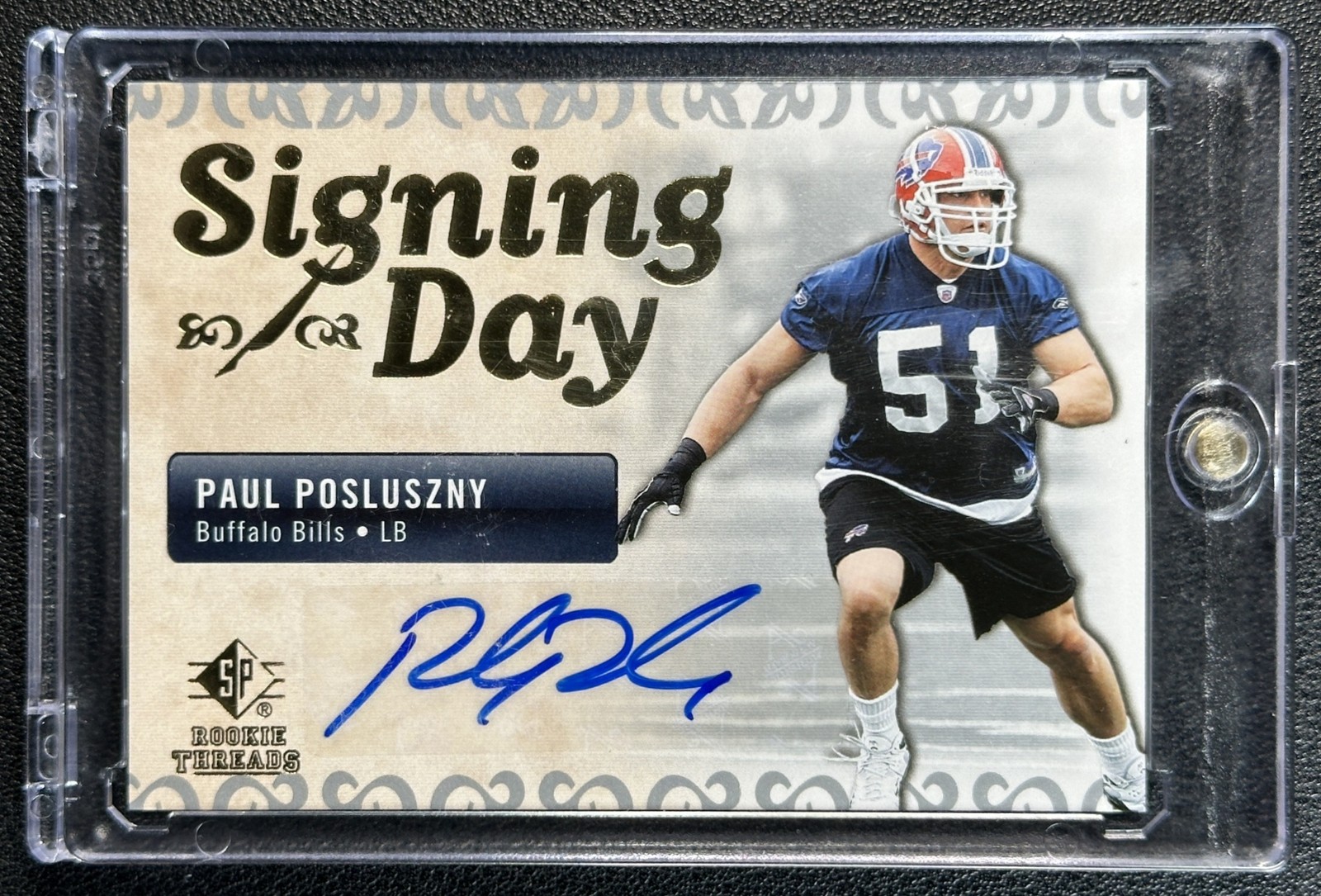 Paul Posluszny SP Rookie Threads Signing Day #SDAPP Base