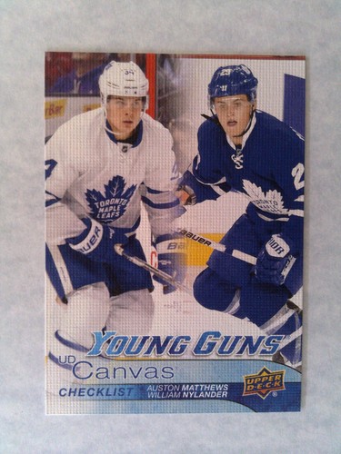 Auston Matthews, William Nylander #C240 2016 Upper Deck Canvas card