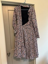 Women's Boden Size 18 Red White Blue Floral Dress