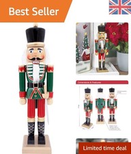 Traditional 50cm Tall Christmas Nutcracker Soldier - Festive Wooden Accent