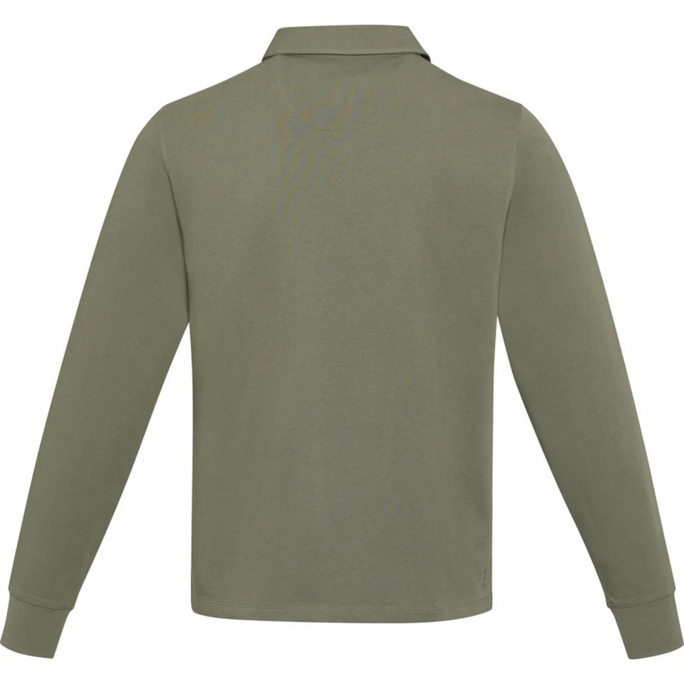 Elevate Sudadera de Polo Clyde de Algodón Orgánico Rugby para Adultos (PF4502) - Imagen 2 de 3