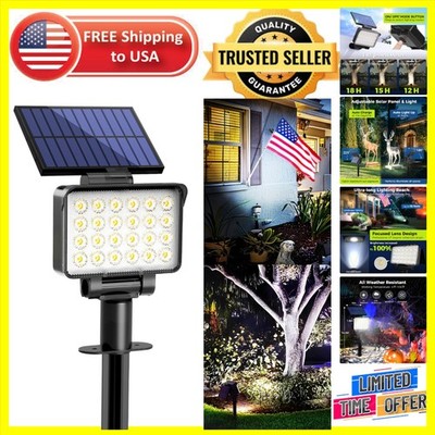 Versatile Cool White Solar Spot Lights - 25 Feet Projection for Outdoor Elegance