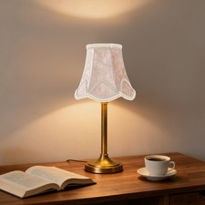 Clip-On Lamp Shades: Clip on Barrel Lampshade 5.3x4.5x3.1" for Table and Floor