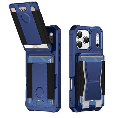 For iPhone 17 16 Pro Max 17e 15 14 Plus 13 12 11 Wallet Case Card Holder Cover