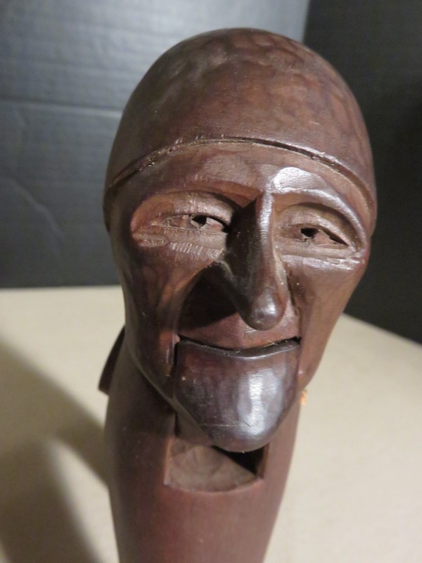 RARE Antique Black Forest Carved Wood Old Nutcracker 8"