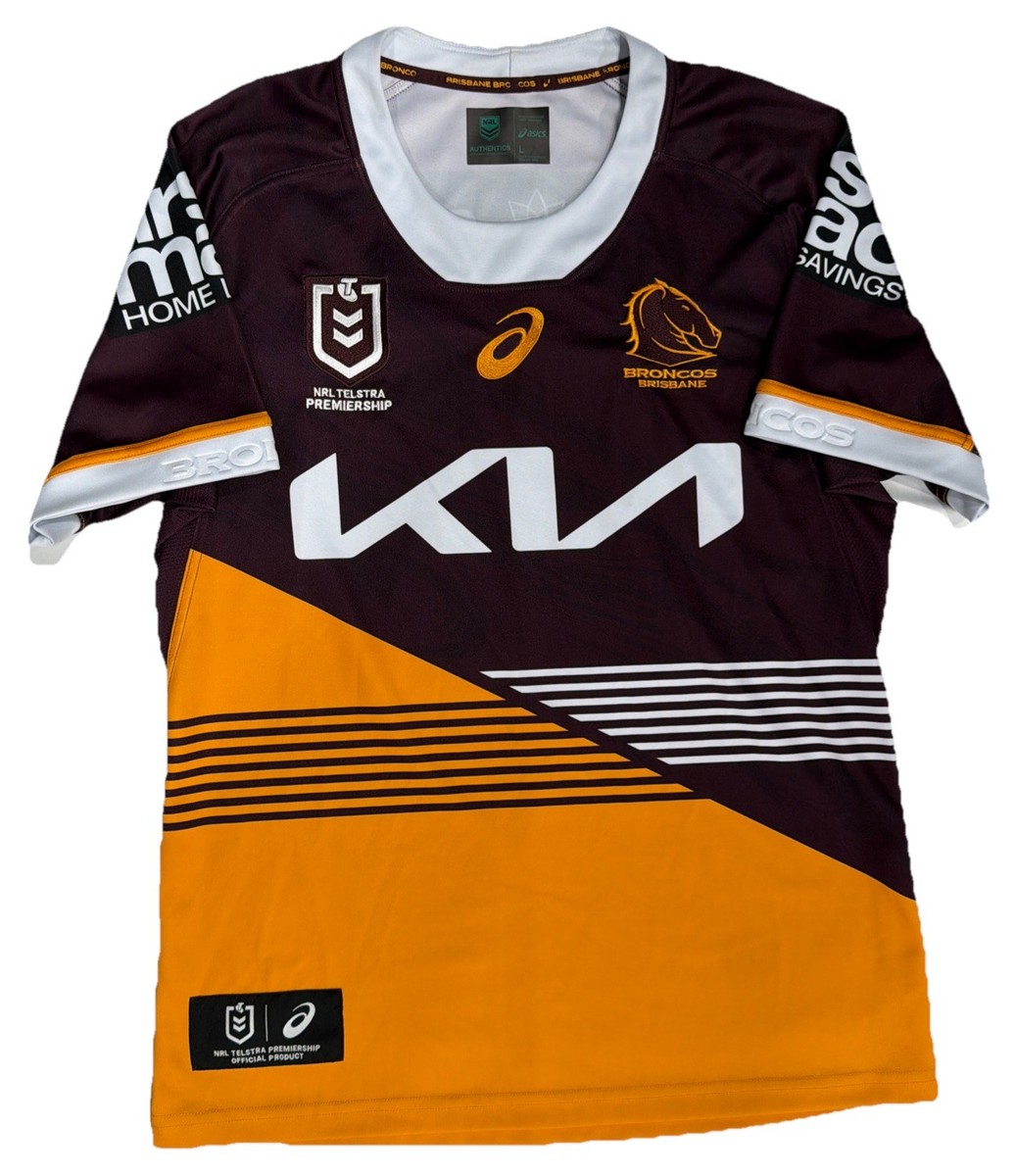 2024 Official NRL Brisbane Broncos Australia Rugby League L ASICS