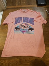 VTG 90s Mount Rushmore Single Stitch T Shirt Hot Pink Neon Mens XL 