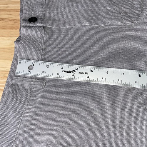 Adidas Crosshatch GOLF 38" Shorts GREY THREE WHITE HA6225 Nwt - 第 8/11 張圖片
