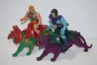 Vintage MOTU He-Man Skeletor Battle Cat Panthor Action Figure Lot 1981 Mattel