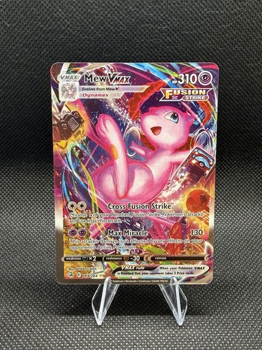 2021 Pokemon Mew Vmax 269/264 Rare Near Mint Fusion Strike Rare