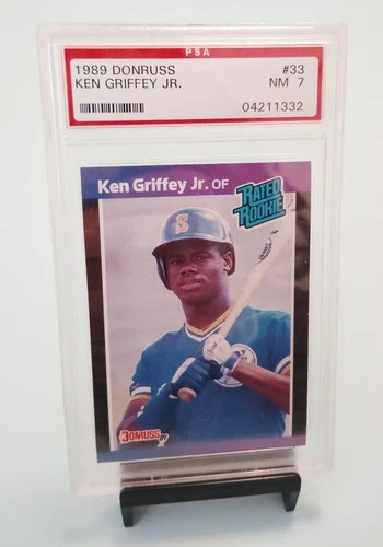 1989 Donruss Rated Rookie #33 Ken Griffey Jr. RC PSA 7