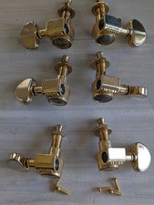 Vintage Grover Tuners, 1970-1980s Gold, Complete w/Grommets, Washers, and Screws