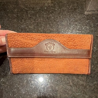 Carpincho Brown Envelope Wallet for Women, Credit Card & Folding Features