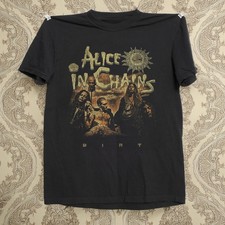 Alice In Chains Dirt Album Cover Unisex Cotton T-Shirt Black Cotton T-shirt