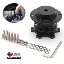 Universal Steering Wheel Snap Off Quick Release Hub Adapter Boss Kit With 6-hole