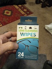 Lens Cleaning Wipes 24, 5 5 Wipes. New Box, Never Open