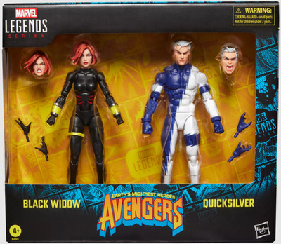 Marvel Legends Series Avengers Black Widow & Quicksilver 2er Set 15 cm G2122 Neu