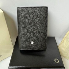 Exquisite Black MB Card Pack Real Leather Card Case Bank Card Holder 199442 US