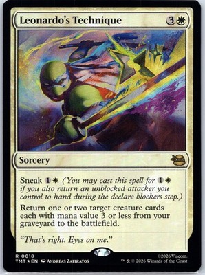 Leonardo's Technique R Teenage Mutant Ninja Turtles 18 NM Foil