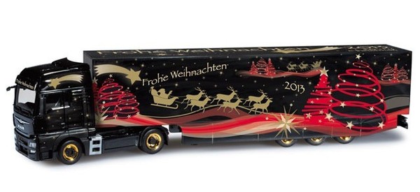 Herpa 302845 Man Tgx Xxl Euro 6 Koffer-Sattelzug Herpa Weihnachtstruck 2013 1...-image