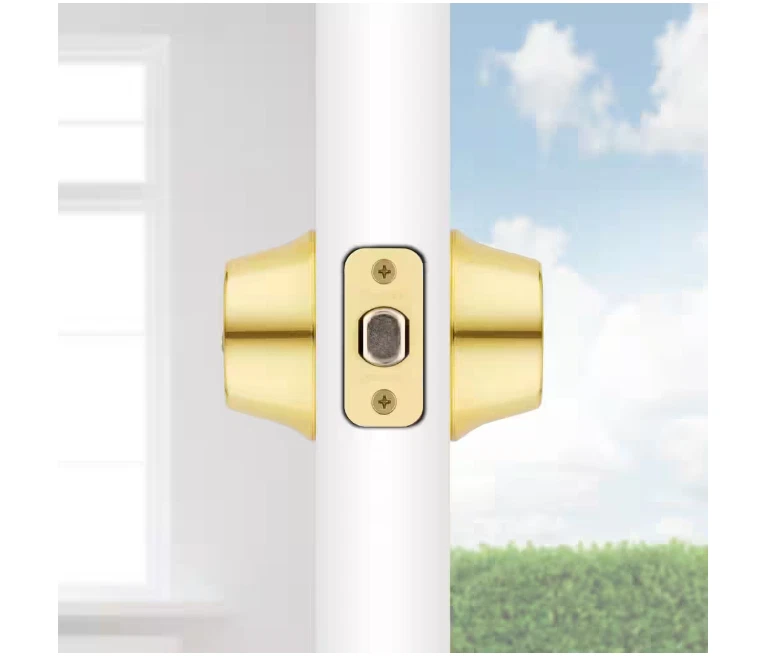 Cerrojo doble cilindro Kwikset 665 - latón pulido, con llave ambos lados, grado 3 Foto 2 de 3