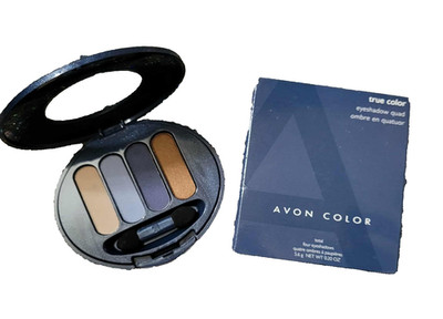 Avon True Color Eyeshadow Quad BRING OUT THE BLUES ~ NIB/NOS ~NEXT DAY FAST SHIP