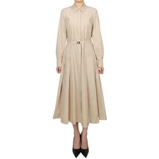 Tory Burch Long Pleated Shirt Dress 164803 253 136217931