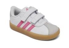 Toddler Girls adidas VL Court 3.0 Sneakers – Easy Strap Closure