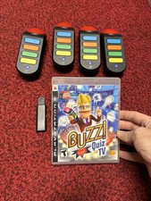 Buzz! Quiz TV PS3 w/ Disc, 4 Buzzers & USB Receiver Buzz! Series T Trivia