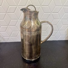 Christofle Silver Plated Thermos Hot Cold Insulated Pitcher Jar w/ Lid