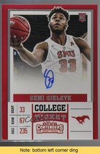 2017-18 Panini Contenders Draft Picks College Semi Ojeleye #104 Auto READ 2ct