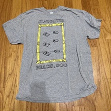 Slaughter Beach, Dog Men’s Gray Cotton Band T-Shirt