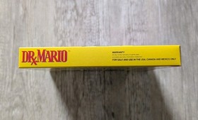 Dr. Mario NES Nintendo Authentic Box Minty Condition & Manual Only - No Game