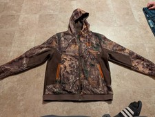 UNDER ARMOUR UA STORM FULL ZIP CAMO HOODIE BROWN ORANGE Youth Xtra Large YXL