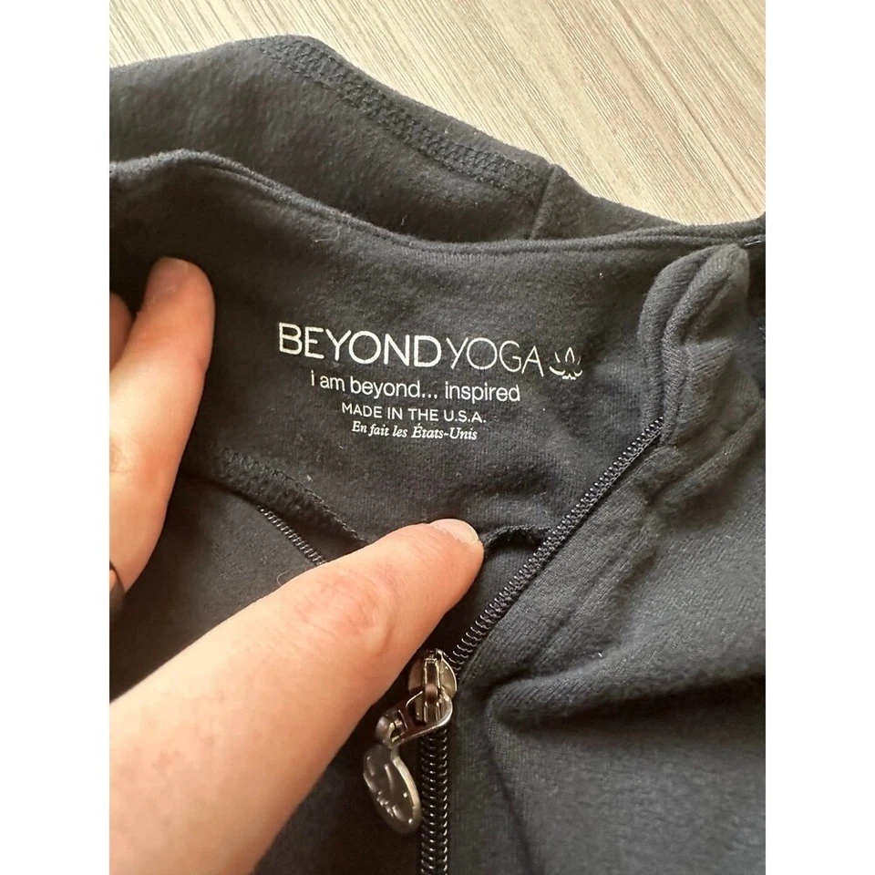 Beyond йоги насмешливый шеи черный/серый куртка размер маленький - Изображение 4 из 4