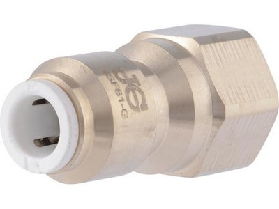 John Guest Female Flare Brass Connector 1/4 Tube x 1/4 FFL 10 C/T