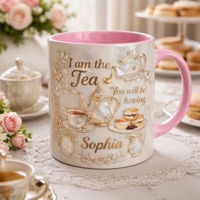 I Am The Tea That You Are Having 3D Effect Printed Mug, Bookish Tea