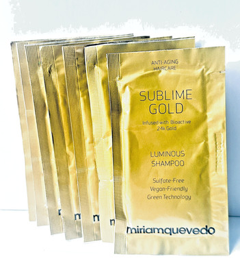 Miriam Quevedo Sublime Gold Luminous Shampoo 24k Gold 8 Samples = 80 ml