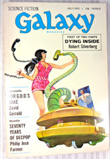 Vintage Galaxy Science Fiction Magazine July 1972 SILVERBERG GERROLD FARMER VG!
