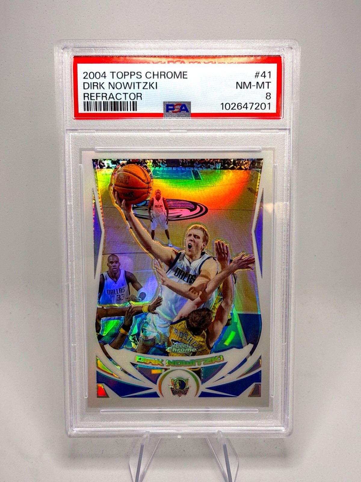 2004 Topps Chrome Dirk Nowitzki Refractor
