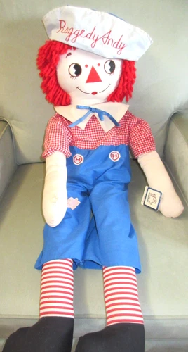 Vintage  Applause 36" RAGGEDY ANDY Cloth Doll All Original w Tags