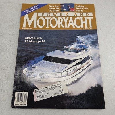 Power & Motoryacht Magazine December 1993 30 Boat Tests Cruising Brazil Altech