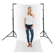 Savage Port-A-Stand Background Support System with 53"x36' Widetone Seamless Bac