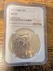 2023 Silver Eagle S$1 MS70 NGC 1 oz silver